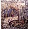 Image 1 : Theresa Gancedo (20th Century), UNTITLED, 1986, oil painting on canvas with sand and appliquT m...