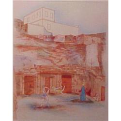 Susan Hall (b. 1943) American, PRIVATE ACT, 1978, color etching, signed in pencil, from the num...