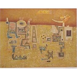 Diane Hansen (20th Century) American, MAYA, color etching, signed in pencil, from the numbered...