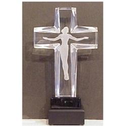 Frederick Hart (20th Century) American, CROSS OF THE MILLENNIUM, 1995, cast acrylic resin sculp...