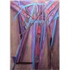 Image 1 : F. Hines (20th Century) American, UNTITLED, 1987, mixed media on paper with nylon, 68 x 48", si...