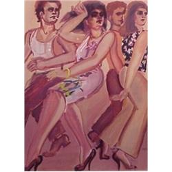 Lester Johnson (b. 1919) American, CITY VENUS; 1980, color lithograph, signed in pencil, from t...