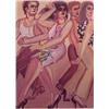 Image 1 : Lester Johnson (b. 1919) American, CITY VENUS; 1980, color lithograph, signed in pencil, from t...