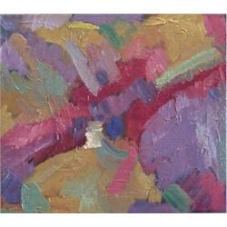 Kaufer (20th Century), UNTITLED, oil painting on canvas, 14 x 16", signed lower left, mounted t...