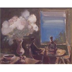 A. Kosowsky (20th Century) American, INTERIOR, oil painting on canvas, 16 x 20", signed lower l...