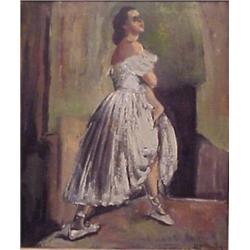 L. Kramer (20th Century), BALLERINA, oil painting on canvas, 24 x 20", signed lower right, fram...