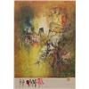 Image 1 : LeBaDang (1922) Vietnamese, LANDSCAPE WITH FIGURES, color lithograph, signed in pencil, from th...