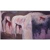Image 1 : Carlos Loarca (b. 1940) Guatemalan, UNTITLED, 1984, acrylic painting on paper, 51 x 88", signed...