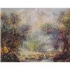 Image 1 : A. B. Makk (20th Century) Brazilian, FISHING STREAM, oil painting on canvas, 16 x 20", signed l...