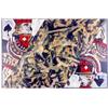 Image 1 : Arnold Mesches (b. 1923) American, GAMELAND 3, acrylic painting on canvas, 60 x 90", signed on...