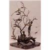 Image 1 : Malcolm Moran (20th Century) American, BOYS AT PLAY, 1972, patinated cast bronze sculpture, 14...