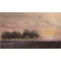 Kaiko Moti (20th Century) Indian, CHAMPS DE LAVANDE (L.150-151), 1979, color etching, signed in...