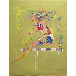 LeRoy Neiman (b.1926) American, OLYMPIC HURDLER (K.13), 1972, color screenprint, signed in penc...