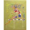 Image 1 : LeRoy Neiman (b.1926) American, OLYMPIC HURDLER (K.13), 1972, color screenprint, signed in penc...