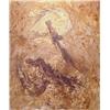Image 1 : Jean Marie Peigna (20th Century), VALVE IX, mixed media on paper, 72 x 60", titled signed and d...