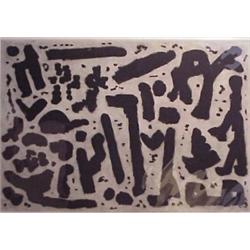 A.R. Penck (b. 1939) German, EXPEDITION TO THE HOLY LAND series, 1983, color lithograph, signed...