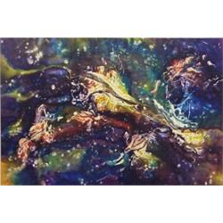 Gerald Pogach (b. 1929) American, UNTITLED, 1987, oil painting on canvas, 36 x 54", signed and...