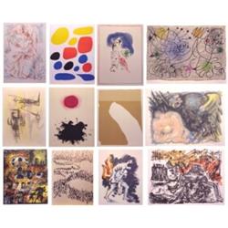 Portfolio, FLIGHT, 1971, the portfolio of 12 color lithographs and a color screenprint, artist...