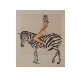 Mel Ramos (b.1935) American, ZEBRA, color lithograph, signed in pencil, from the numbered editi...