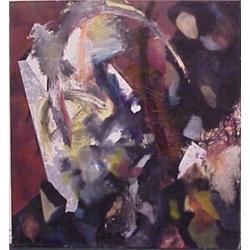 Reinhold (20th Century), UNTITLED, 1986, acrylic painting on canvas, 59 1/2 x 55 1/2", signed a...