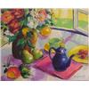 Image 1 : Alice Remoff (20th Century) American, STILL LIFE, oil painting on canvas, 20 x 24", signed lowe...
