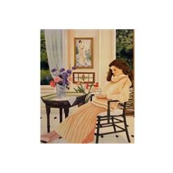 Susan Rios (20th Century) American, BOUQUET FROM THE GARDEN, color screenprint, signed in penci...
