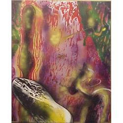 Osvaldo Romberg (b. 1938) Israeli, MUTATION AT KELVIN, 1985, oil painting on canvas, 72 x 60 1/...