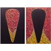 Image 1 : Shelia Ruth (b. 1954) American, ICONICAL REFLECTIONS diptych, 1987, oil painting on canvas, eac...