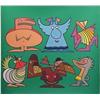 Image 1 : Jean Sariano (20th Century) French, UNTITLED, 1994, acrylic painting on paper, 26 3/4 x 29 1/2"...