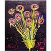 Image 1 : Eric Schobesberger (20th Century) Austrian, FLOWER POWER, 1992, oil painting on canvas, 67 x 55...
