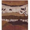 Image 1 : Fritz Scholder (b. 1937) American, NEW MEXICAN LANDSCAPE, c. 1975, watercolor and collage on bo...