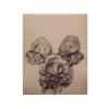 Image 1 : Pavel Tchelitchew (1898-1957) Russian, FANTASTIC SKULL, ink & wash drawing on paper, 13 1/2 x 1...