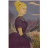 Image 1 : Buell Whitehead (20th Century), PORTRAIT OF WOMAN (Marcia Louise), color lithograph, signed in...