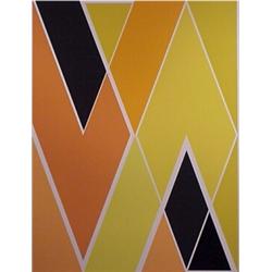 Larry Zox (b. 1936) American, DIAGONAL, color screenprint, signed in pencil, from the numbered...
