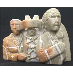 Another Alabaster Sculpture Signed G. Geneeha