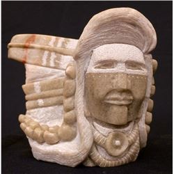 Alabaster Sculpture Signed G. Geneeha