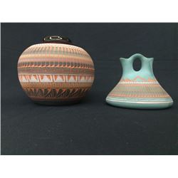 Another Pair of Signed Navajo Pots