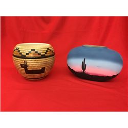 Pair of Navajo Style Ceramic Pots