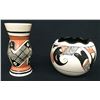 Image 1 : Pair of Navajo Style Ceramic Pots by Kitty