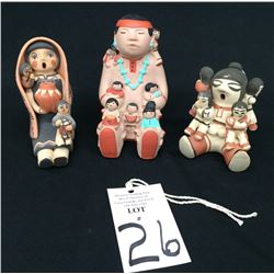 Group of 3 Pueblo Storyteller Pots