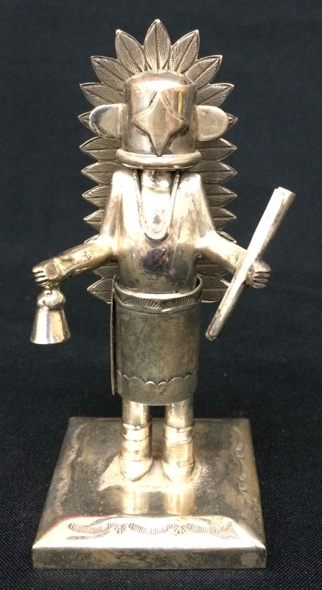 Sterling Silver Kachina by Jeffrey Castillo (Navajo)
