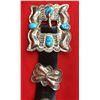 Image 3 : Navajo Sterling and Turquoise Concho Belt