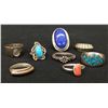 Image 1 : Group of 8 Sterling Rings