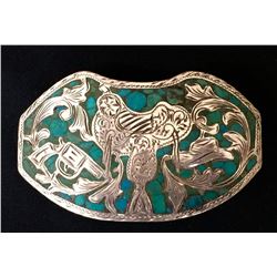 Sterling Western Belt Buckle