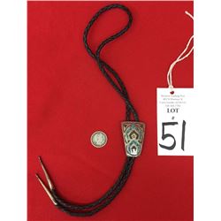 Chip Inlay Navajo Bolo Tie