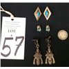 Image 1 : 3 Sets of Vintage Earrings