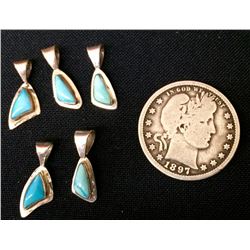 Group of 5 Sterling Charms / Pendants