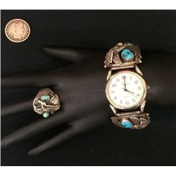 Matching Sterling Watch and Ring