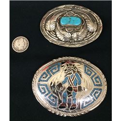 Pair of Native Style Belt Buckles
