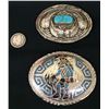 Image 1 : Pair of Native Style Belt Buckles